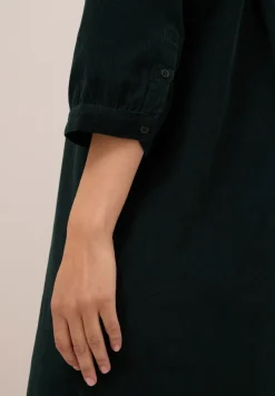 Corduroy jurk in effen kleur