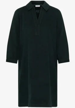 Corduroy jurk in effen kleur