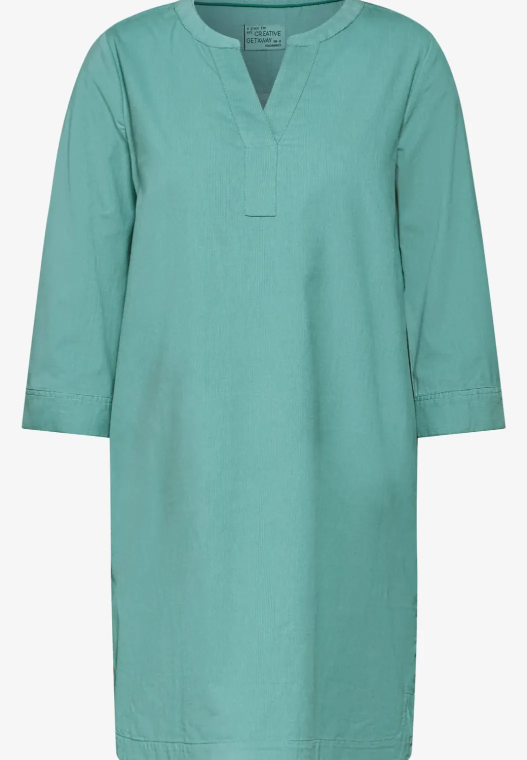 Corduroy jurk in effen kleur