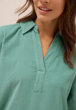 Corduroy jurk in effen kleur