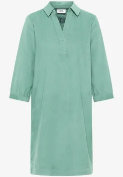 Corduroy jurk in effen kleur