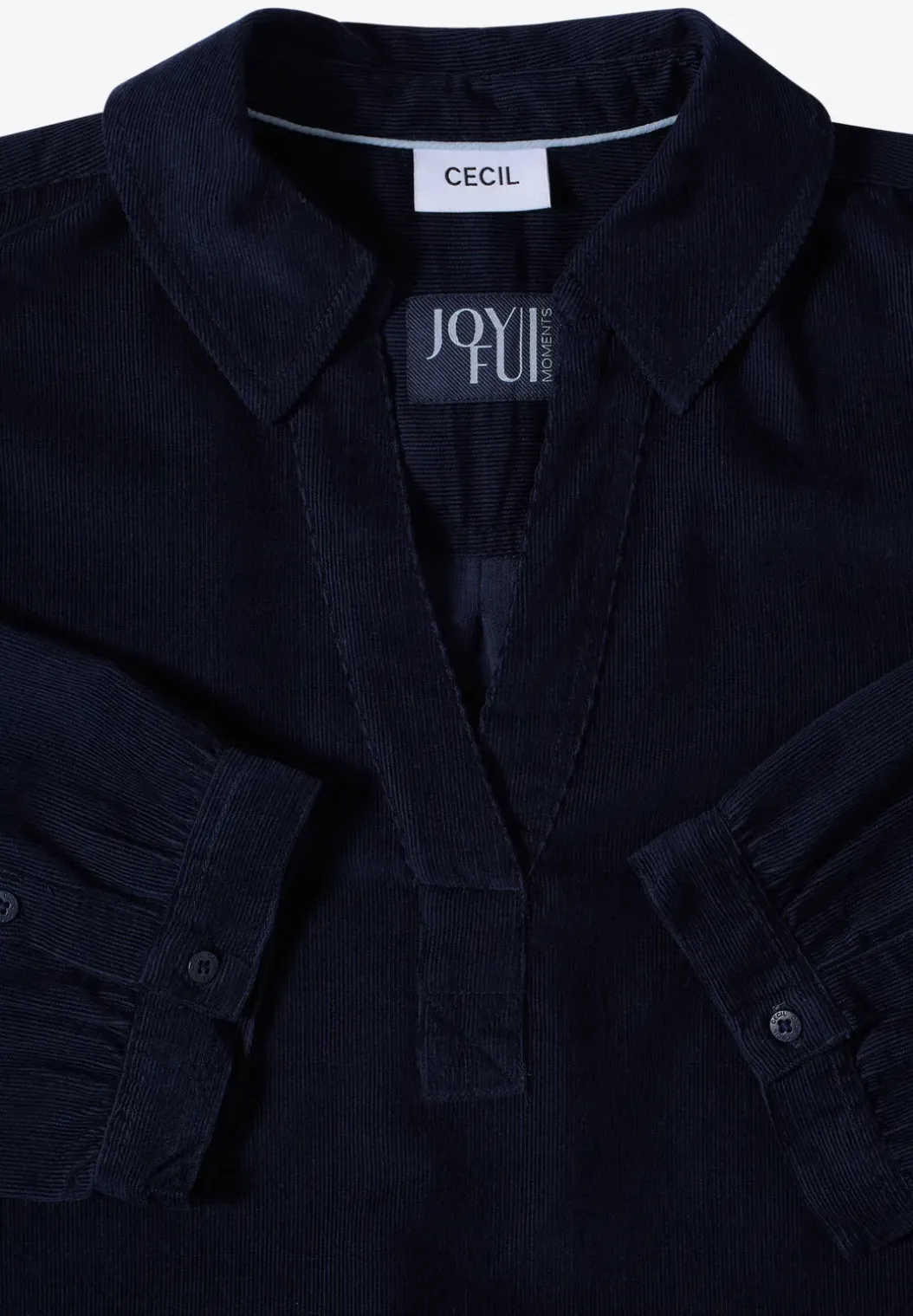 Corduroy jurk in effen kleur