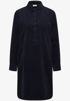 Corduroy jurk in effen kleur