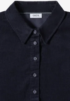 Corduroy jurk in effen kleur