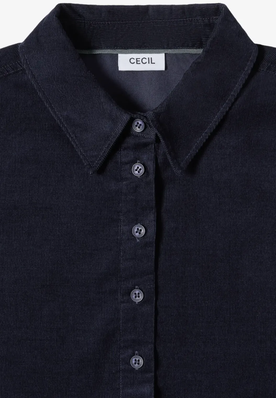 Corduroy jurk in effen kleur