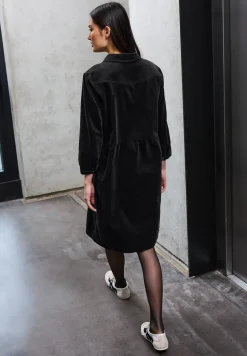 Corduroy jurk met volant