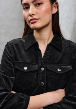 Corduroy jurk met volant