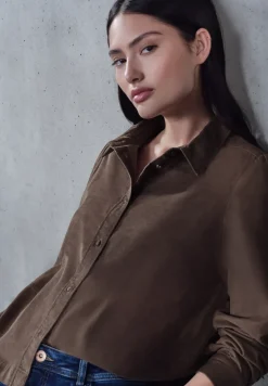 Corduroy overhemd blouse