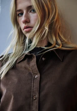 Corduroy overhemd blouse