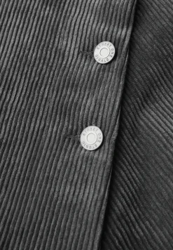 Corduroy rok in wikkel-look
