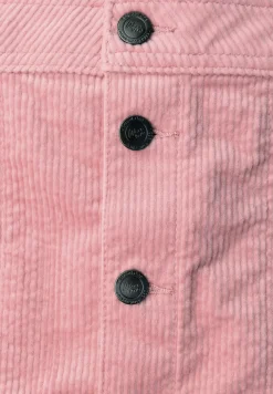 Corduroy rok met knoopsluiting