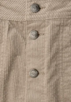 Corduroy rok met knoopsluiting
