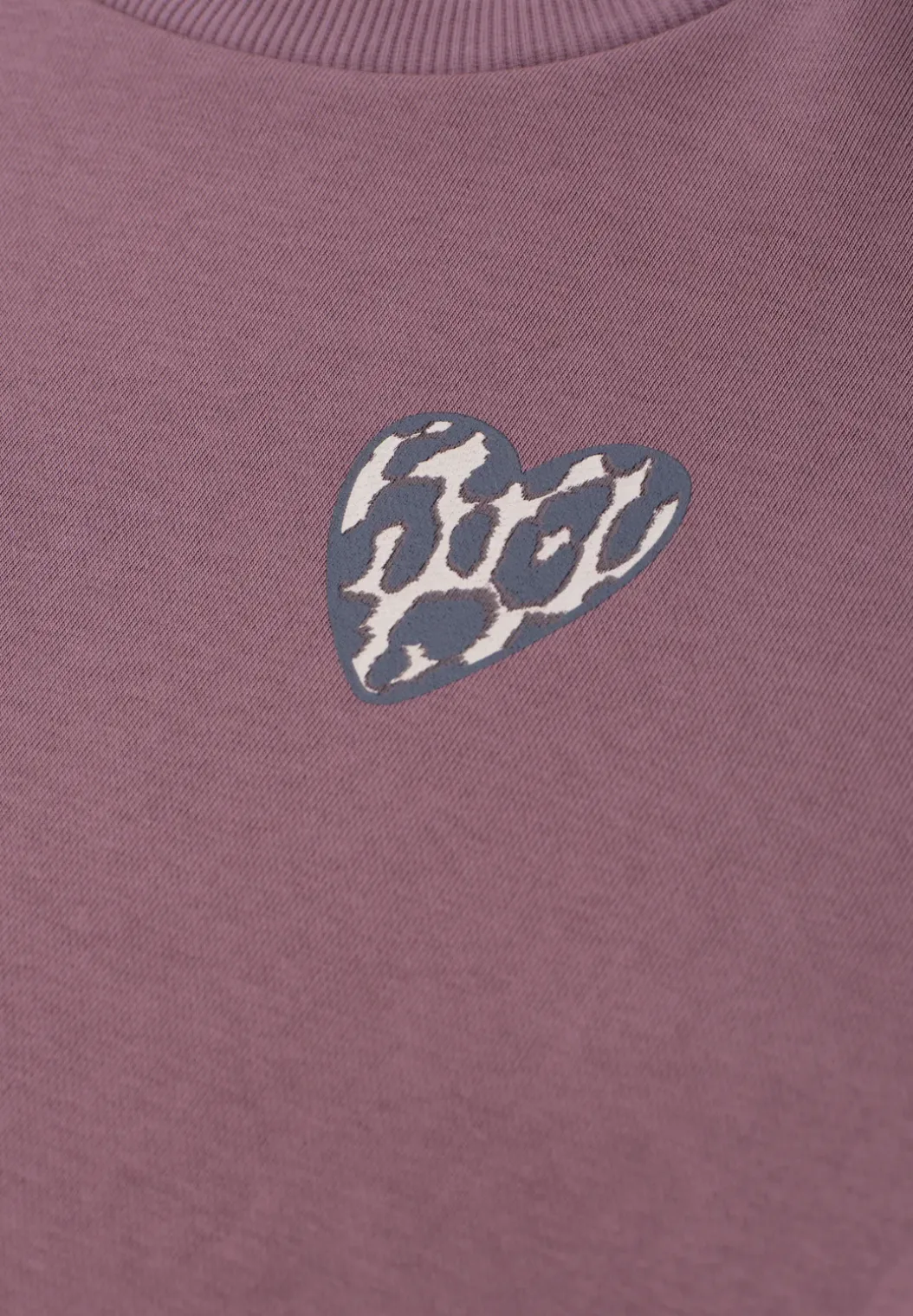 Cosy sweatshirt met leo hartje