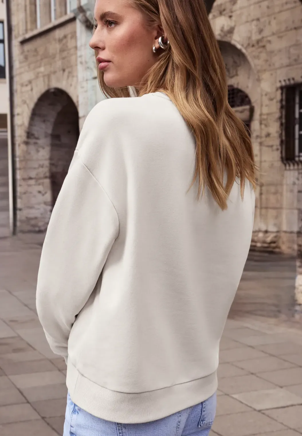 Cosy sweatshirt met leo hartje