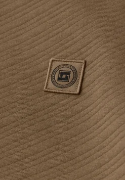 Crewneck gestructureerd sweatshirt