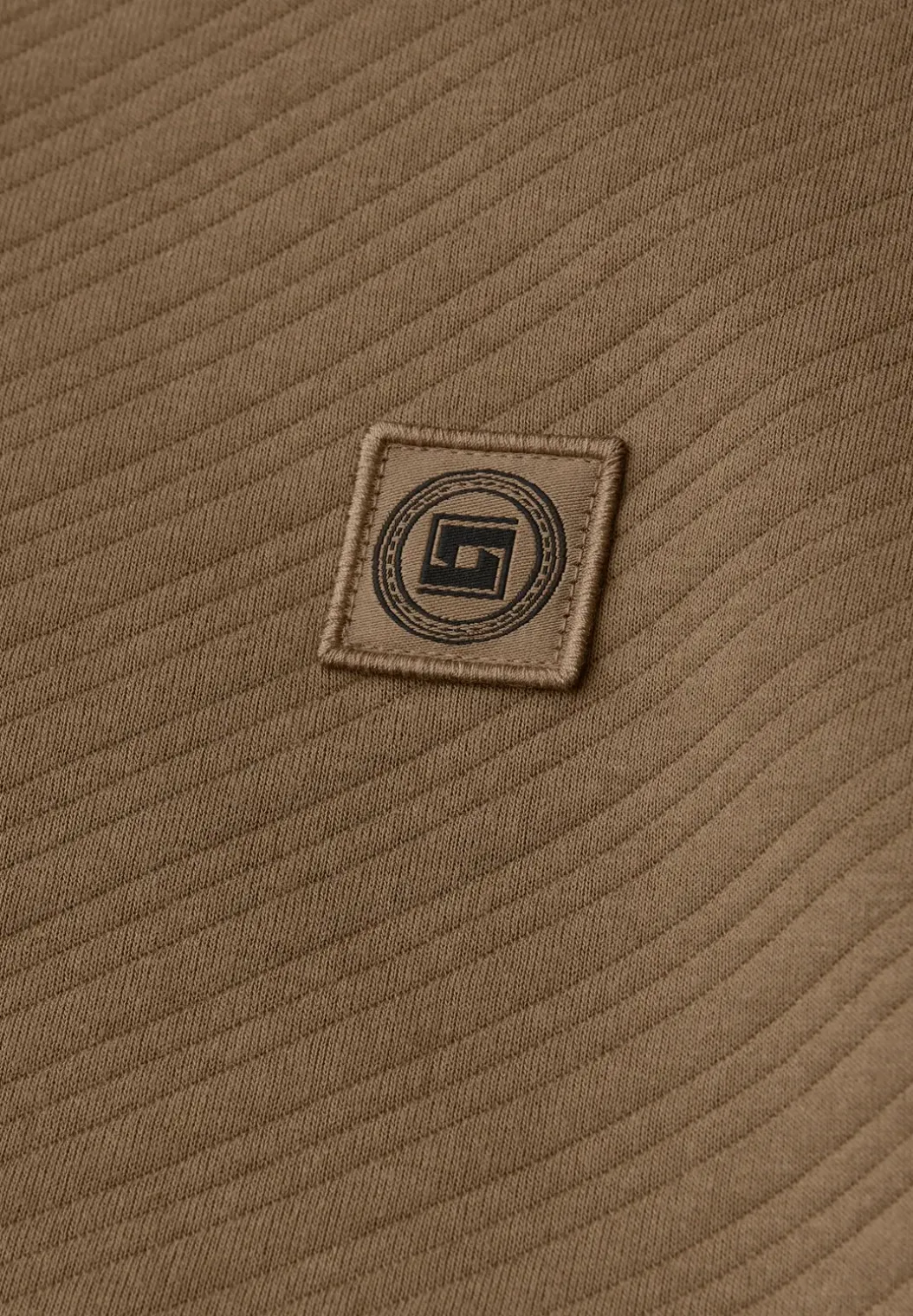 Crewneck gestructureerd sweatshirt