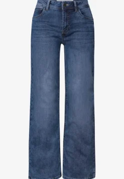 Cropped jeans met Wide Legs
