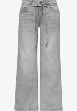 Cropped jeans met wijde pijpen in een Loose Fit