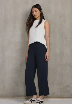 Culottes in effen kleur