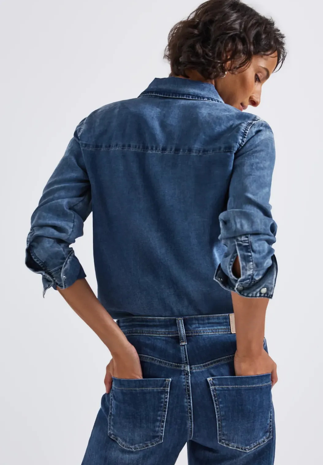 Denim blouse