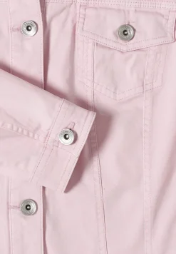 Denim jack in een gekleurde denim look