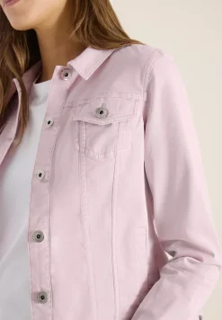 Denim jack in een gekleurde denim look