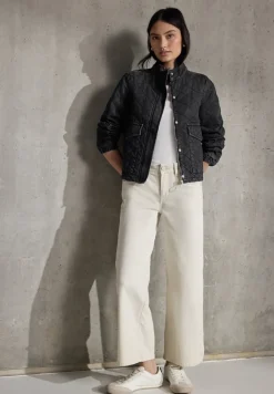 Denim jack in gewatteerde look
