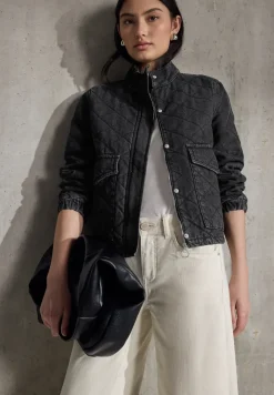 Denim jack in gewatteerde look