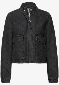 Denim jack in gewatteerde look