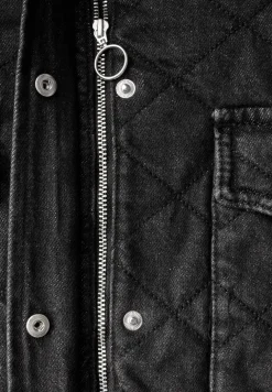 Denim jack in gewatteerde look