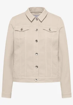 Denim jack met borstzakken en knopen