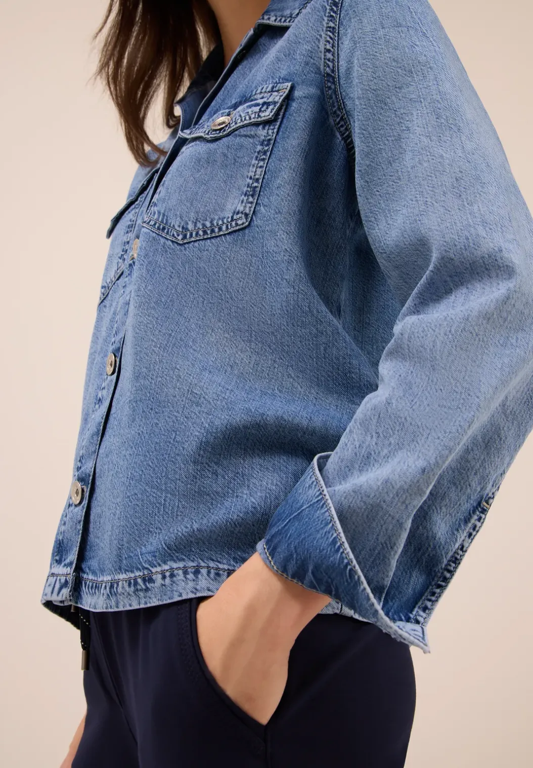 Denim overhemd