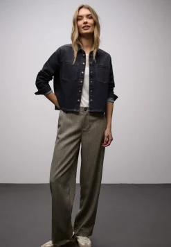 Denim overhemd blouse