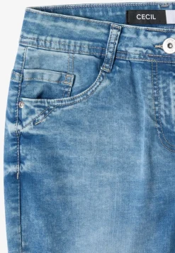 Denim shorts met Slim Legs
