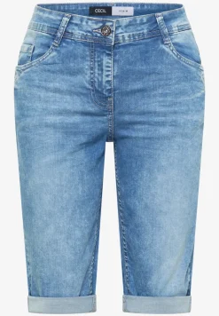 Denim shorts met Slim Legs