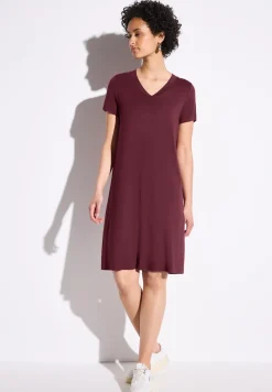 Effen jersey jurk