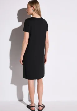 Effen jersey jurk