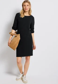 Effen jersey jurk