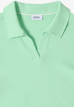 Effen poloshirt met korte mouwen