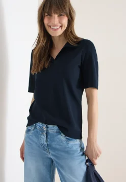 Effen poloshirt met korte mouwen