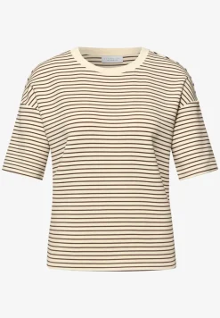 Fijn gestreept scuba shirt