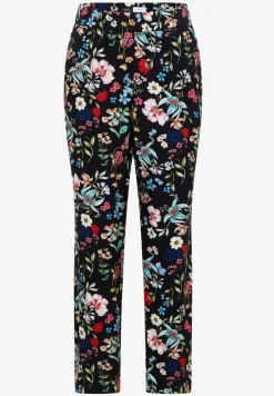 Florale loose fit broek