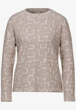 Fluffy shirt met print