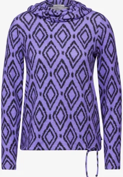 Fluffy shirt met print