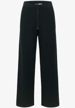 Gebreide broek met wijde pijpen in Loose Fit