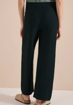 Gebreide broek met wijde pijpen in Loose Fit