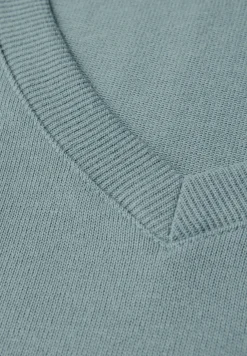 Gebreid V-hals Shirt