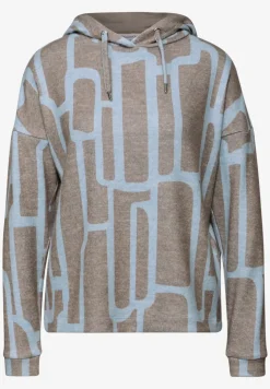 Gedessineerd shirt met capuchon