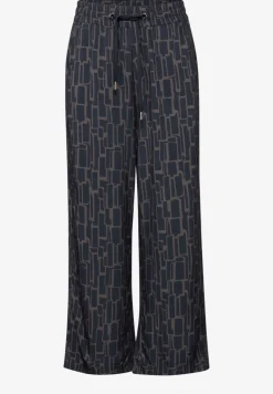 Gedessineerde 7/8 broek Wide Legs