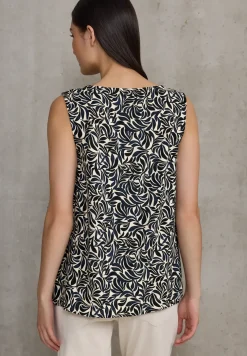 Gedessineerde blouse top